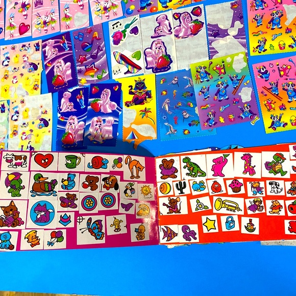 LISA FRANK VINTAGE FANTASTIC WORLD CHARACTERS STICKER COLLECTION & STICKER BOOK - Picture 16 of 16